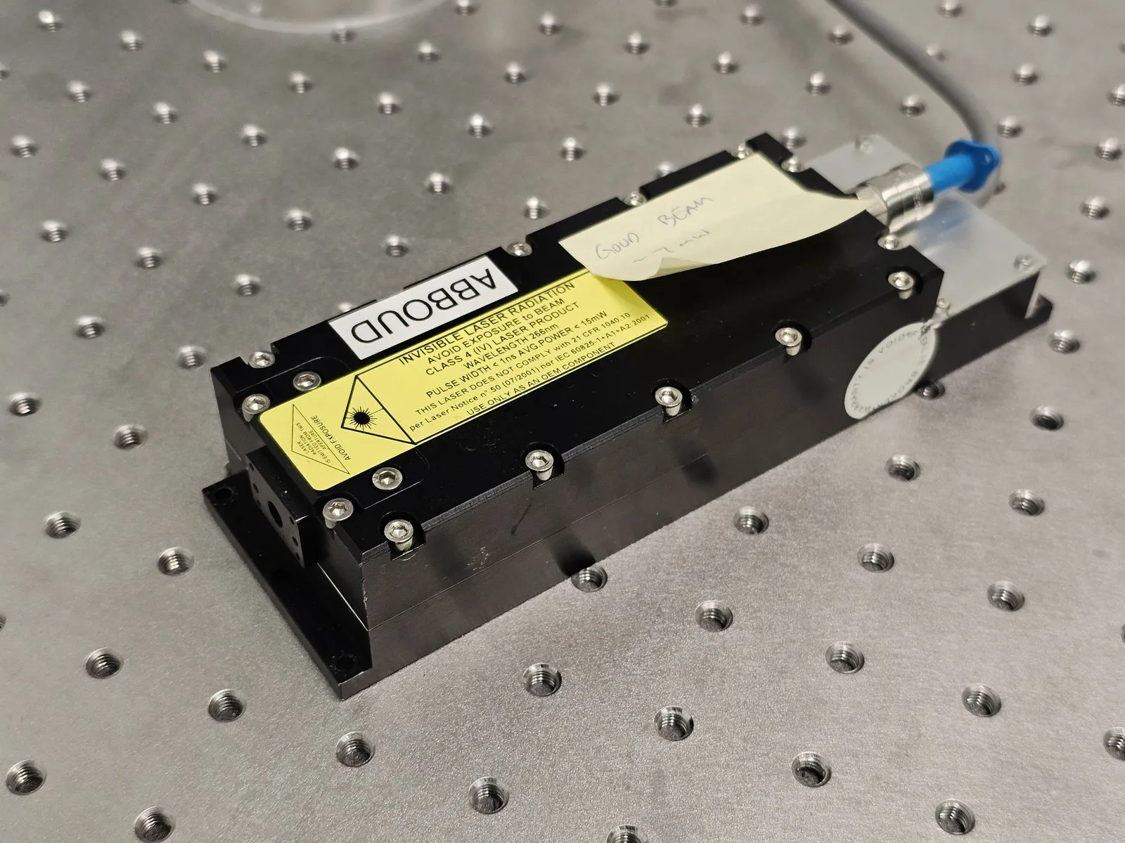 TEEM Photonics 266 nm deep UV laser